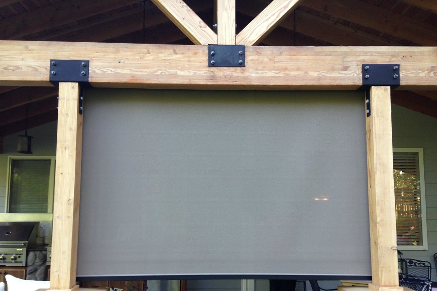 Exterior Shade Showing Daytime Privacy