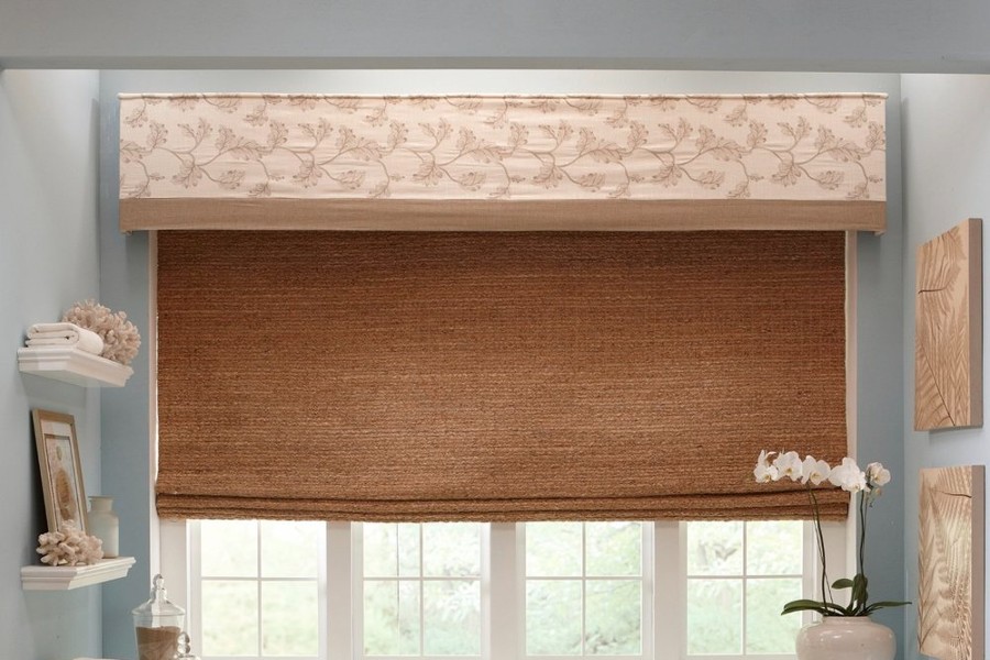 Two Fabric Cornice Valance